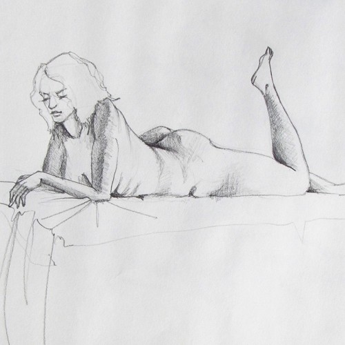 lying nude